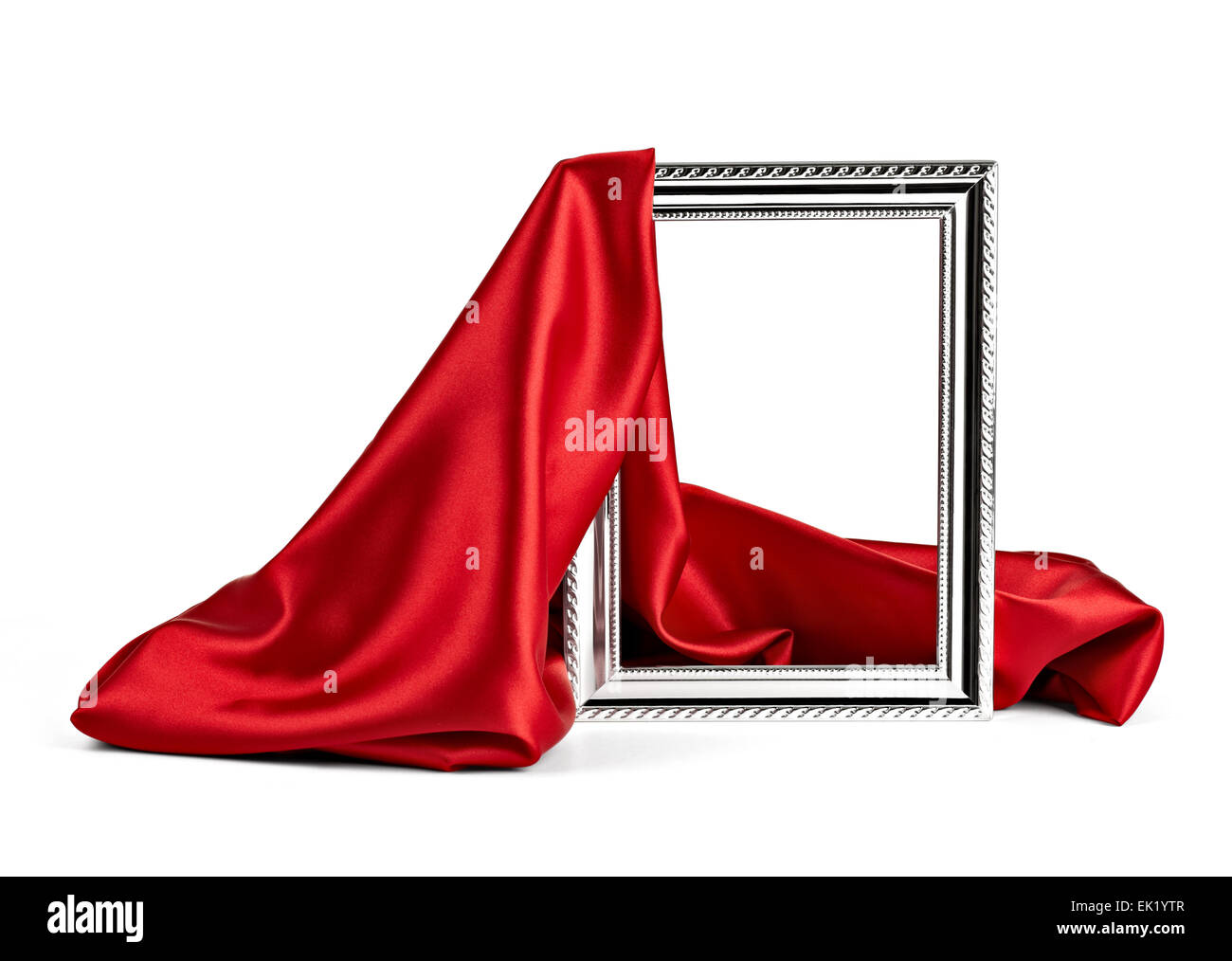 frame and silk cloth Stock Photo Alamy