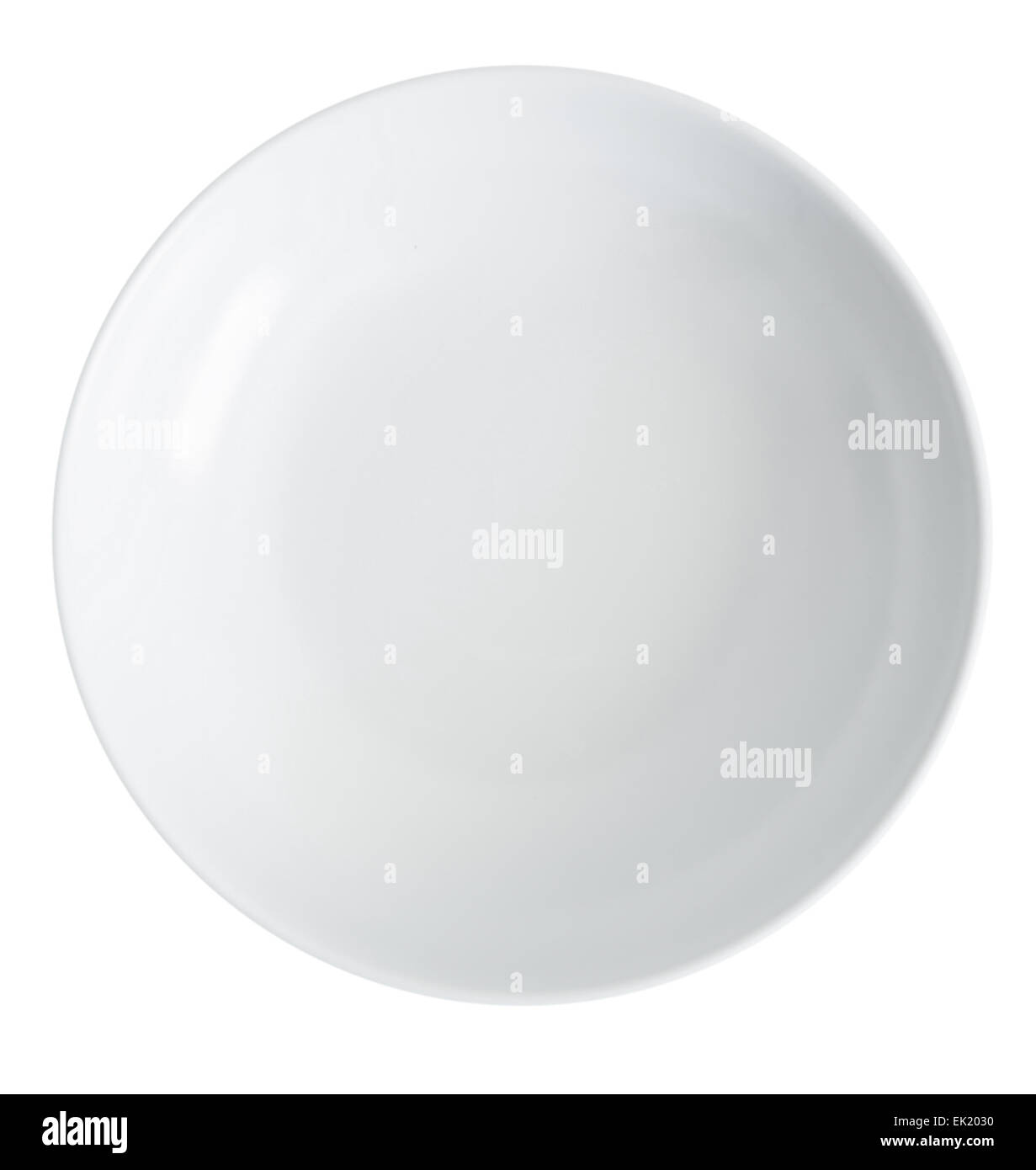 white empty plate on a white background Stock Photo - Alamy