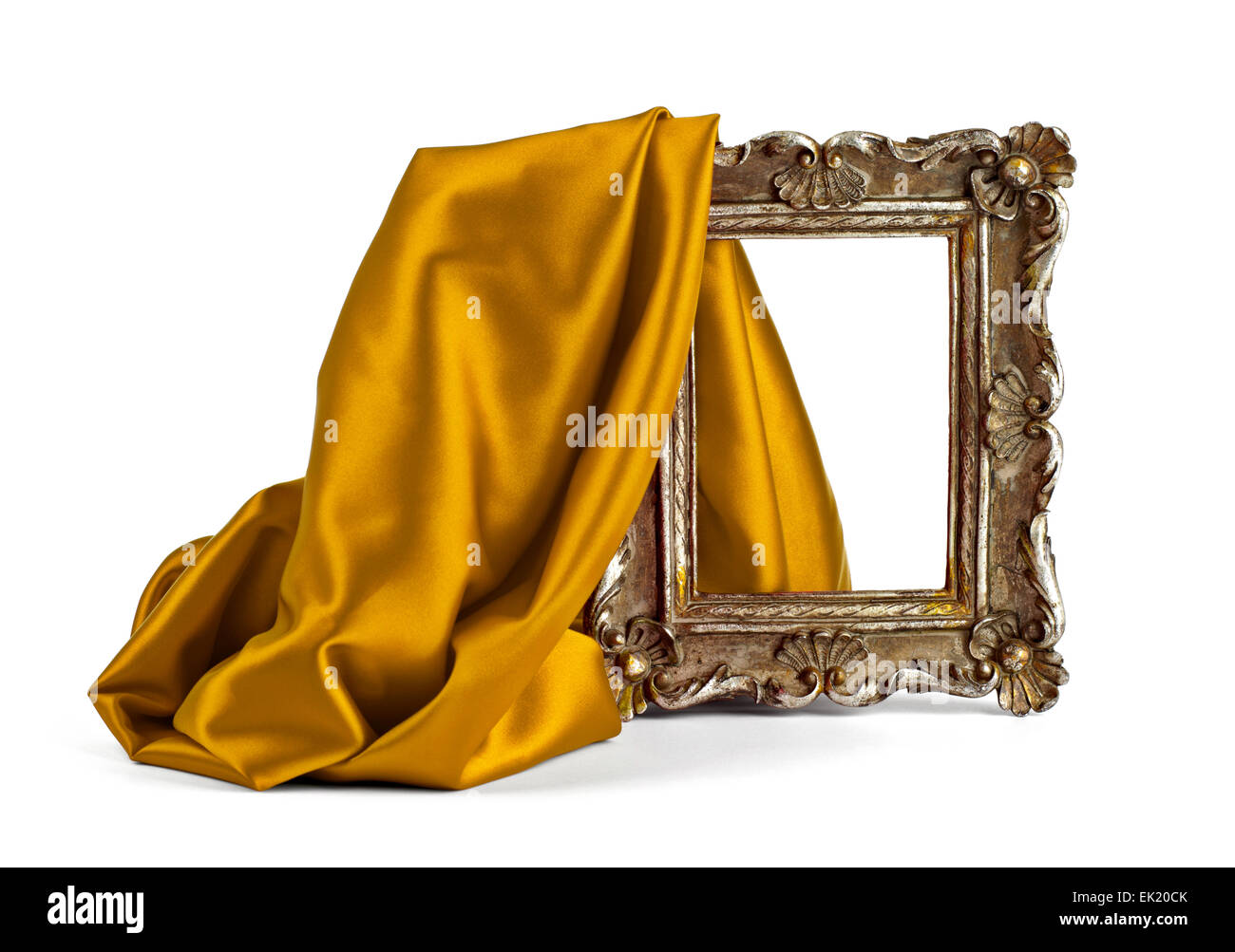frame and silk cloth Stock Photo Alamy