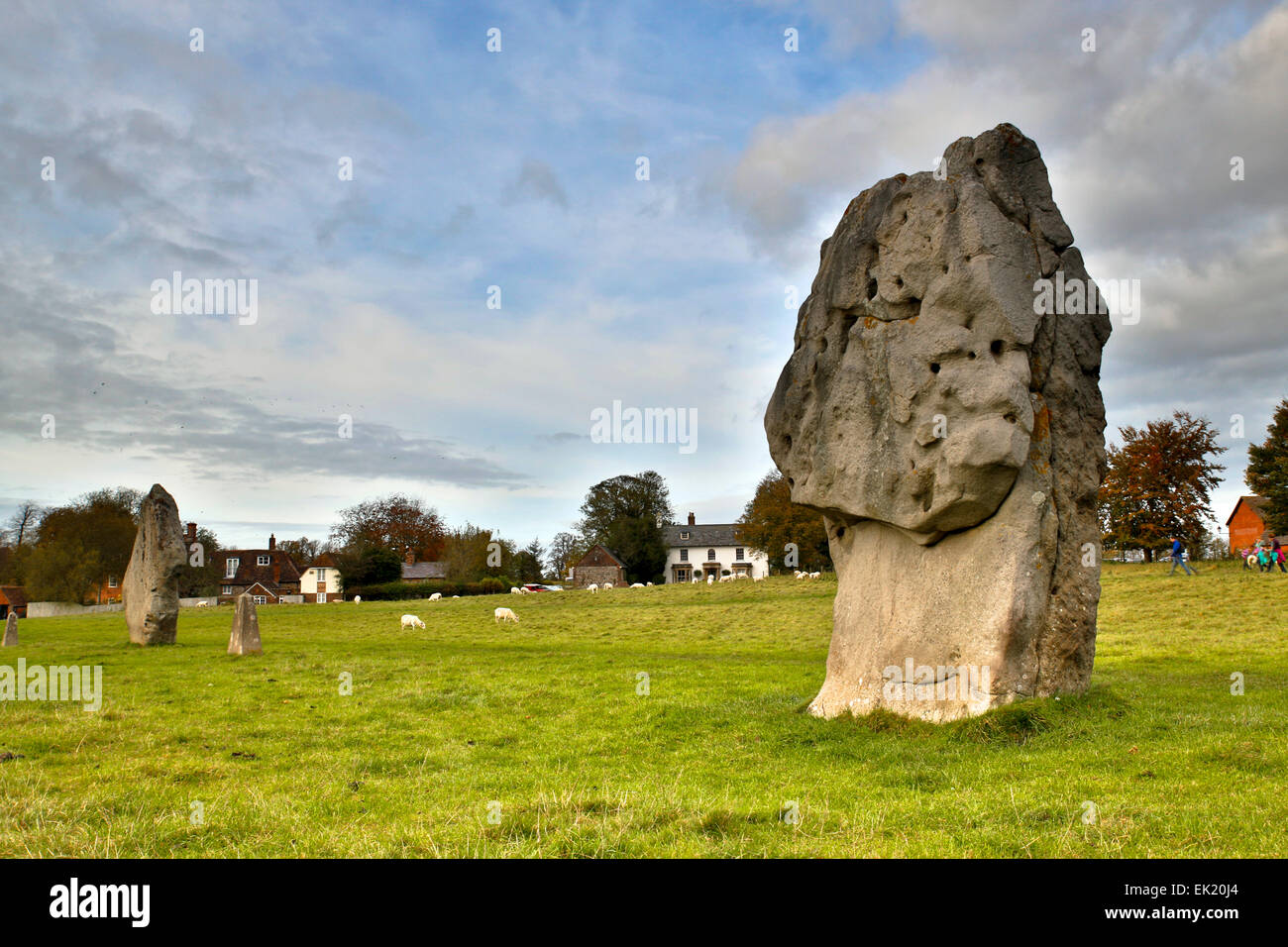 Avebury Stone Circle Wiltshire; UK Stock Photo