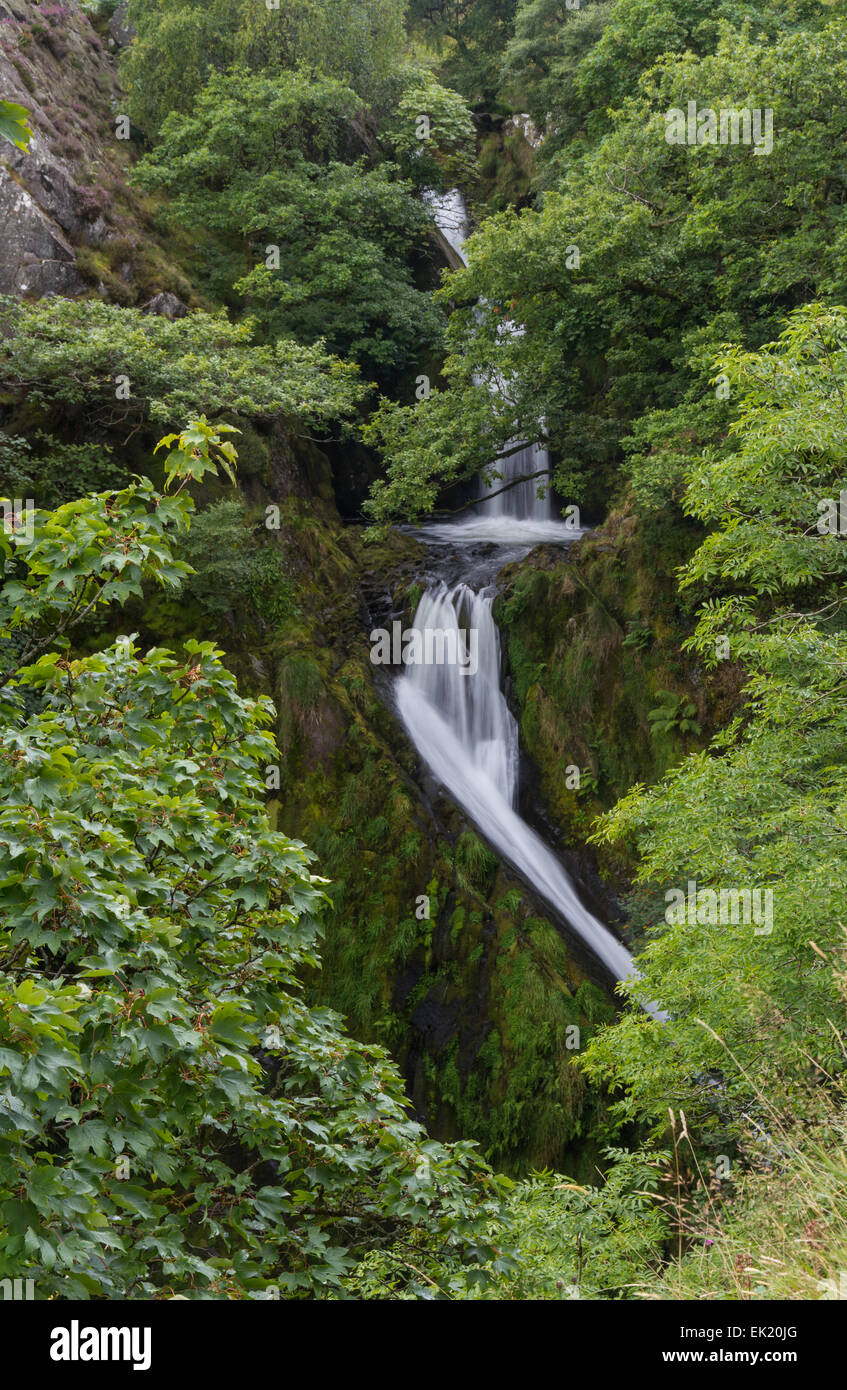 Ceunant Mawr Waterfall, otherwise known as Llanberis Falls, Snowdon