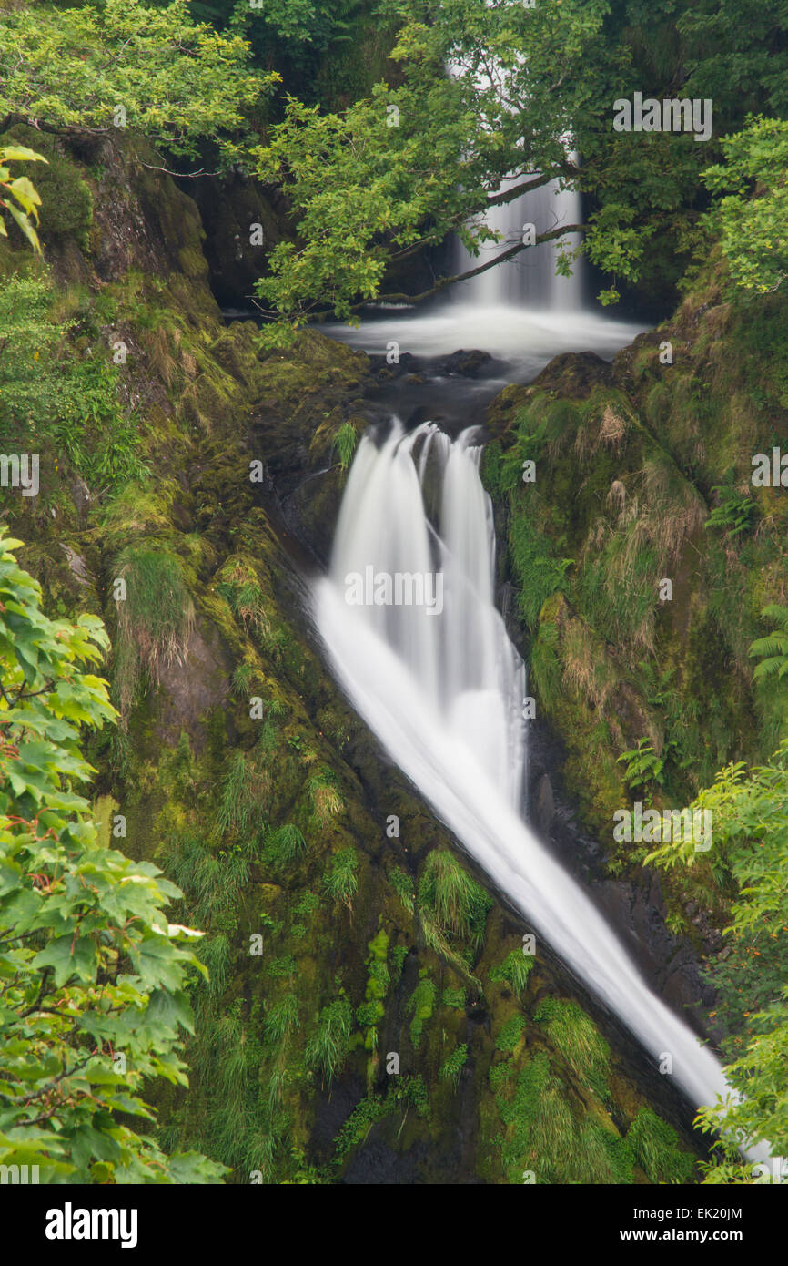Ceunant Mawr Waterfall, otherwise known as Llanberis Falls, Snowdon