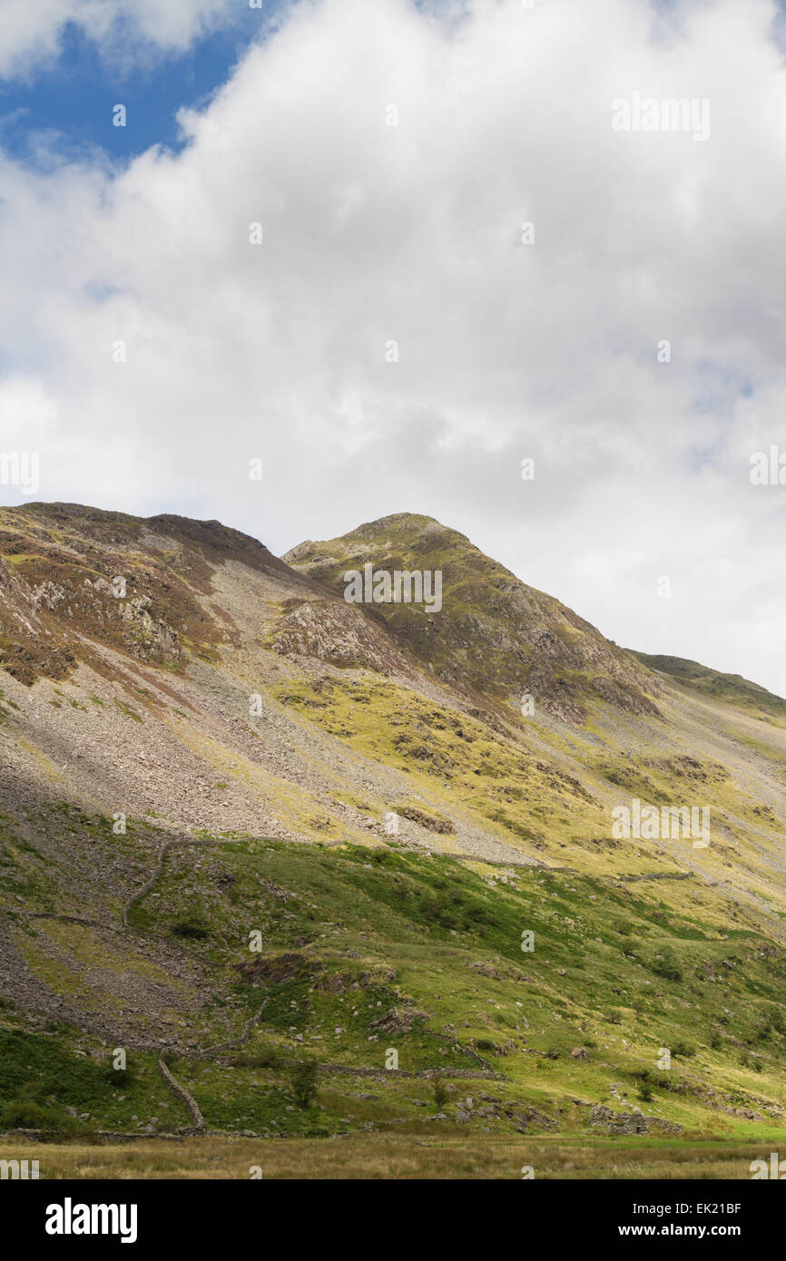 Mountain Cnicht in Croesor Valley, Snowdonia Stock Photo