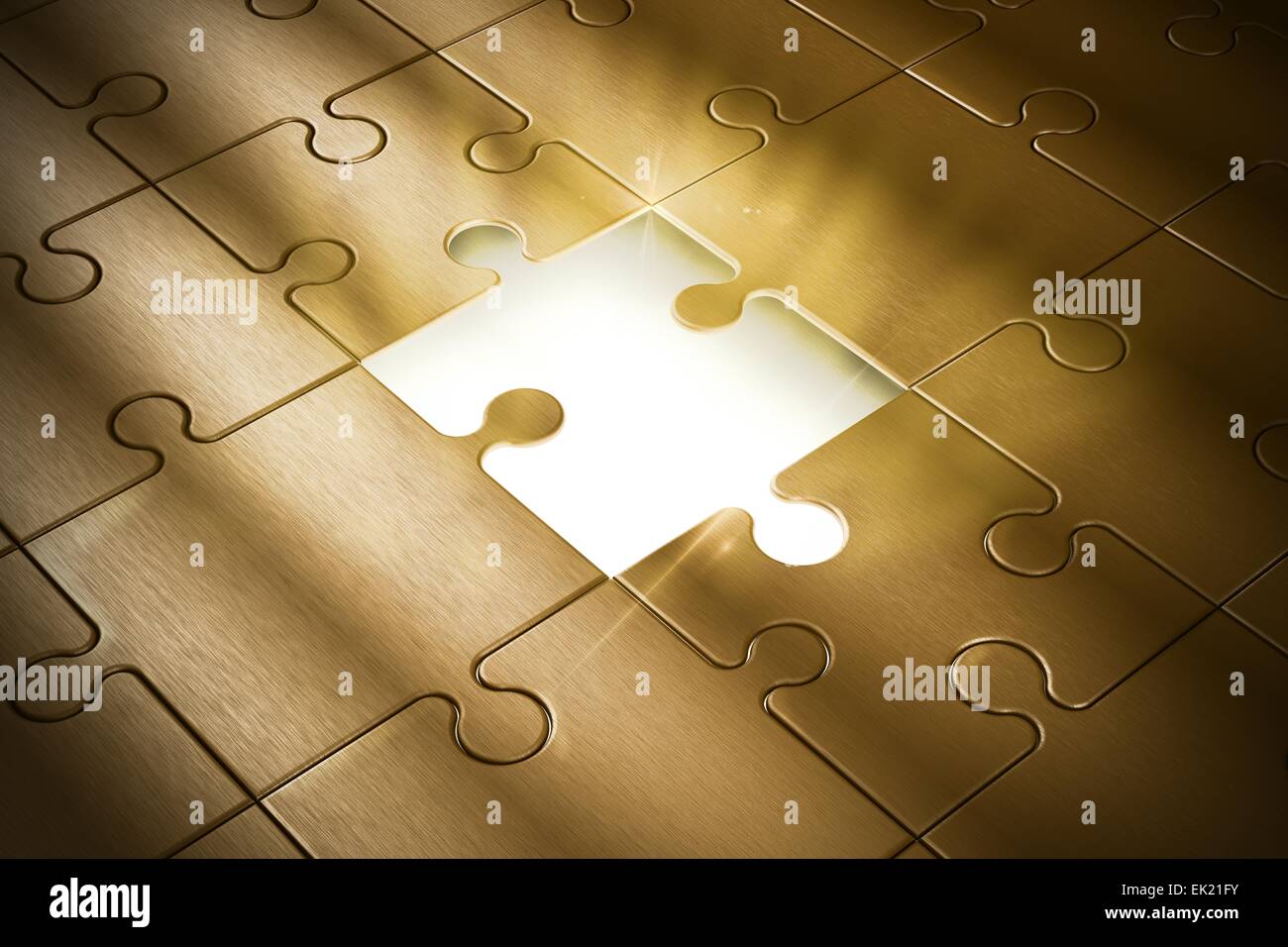 Piece of the puzzle Stock Photo Alamy