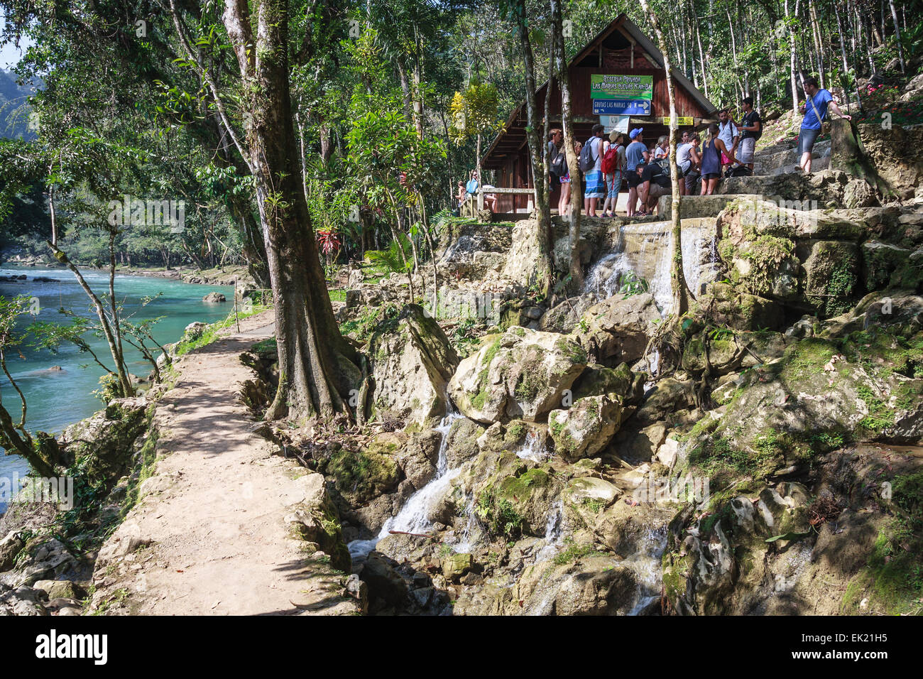 Park of Semuc Champey near Lanquin on Guatemala Stock Photo - Alamy