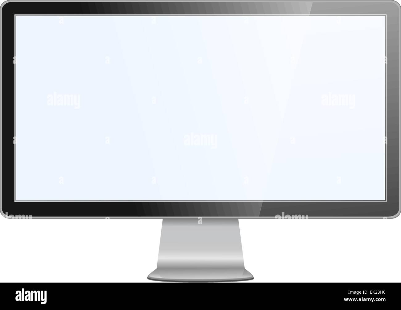 TV flat screen lcd, plasma realistic vector illustration monitor Stock ...