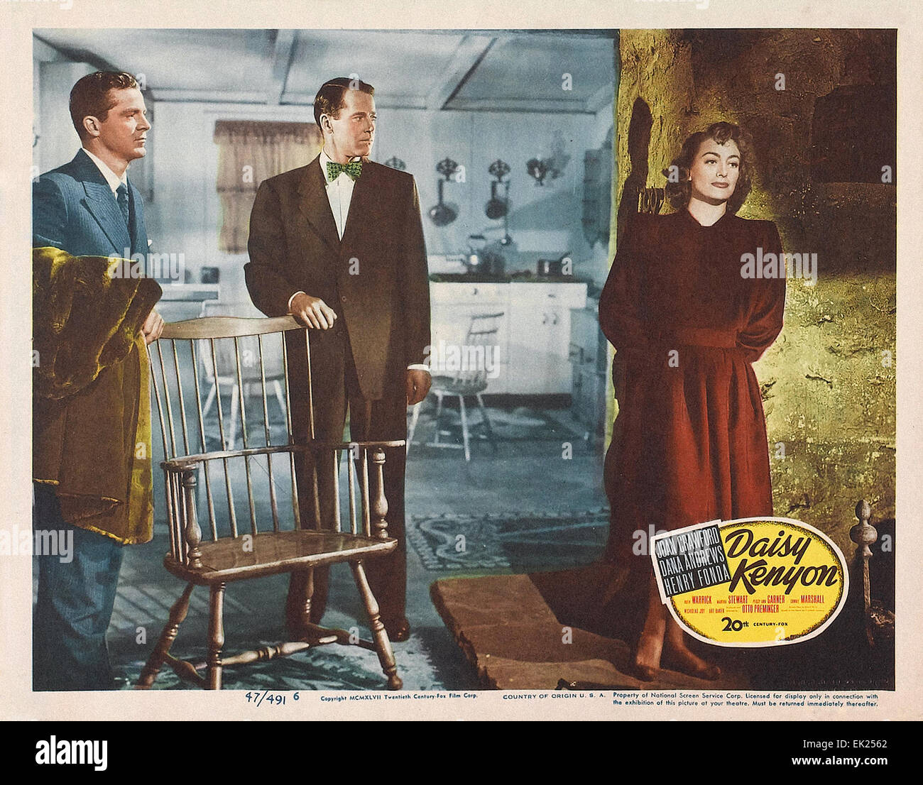 Daisy Kenyon Movie Poster Stock Photo Alamy