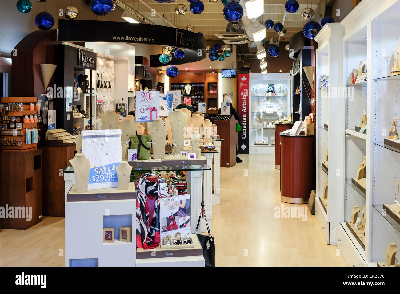 Taraxca Jewellery shop, Granville Island, Vancouver, Canada Stock Photo ...