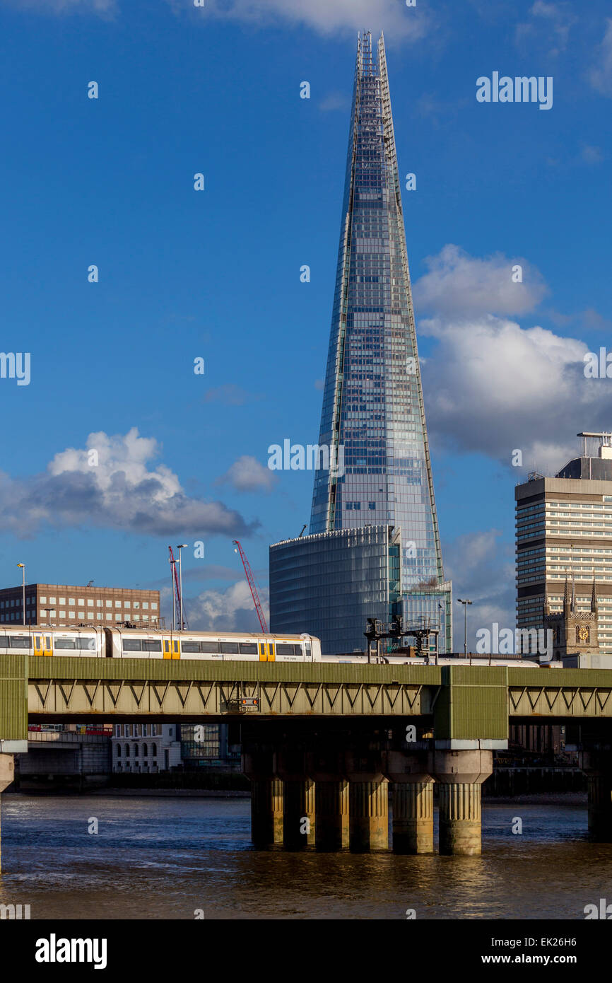 The Shard and River Thames, London, England Stock Photo