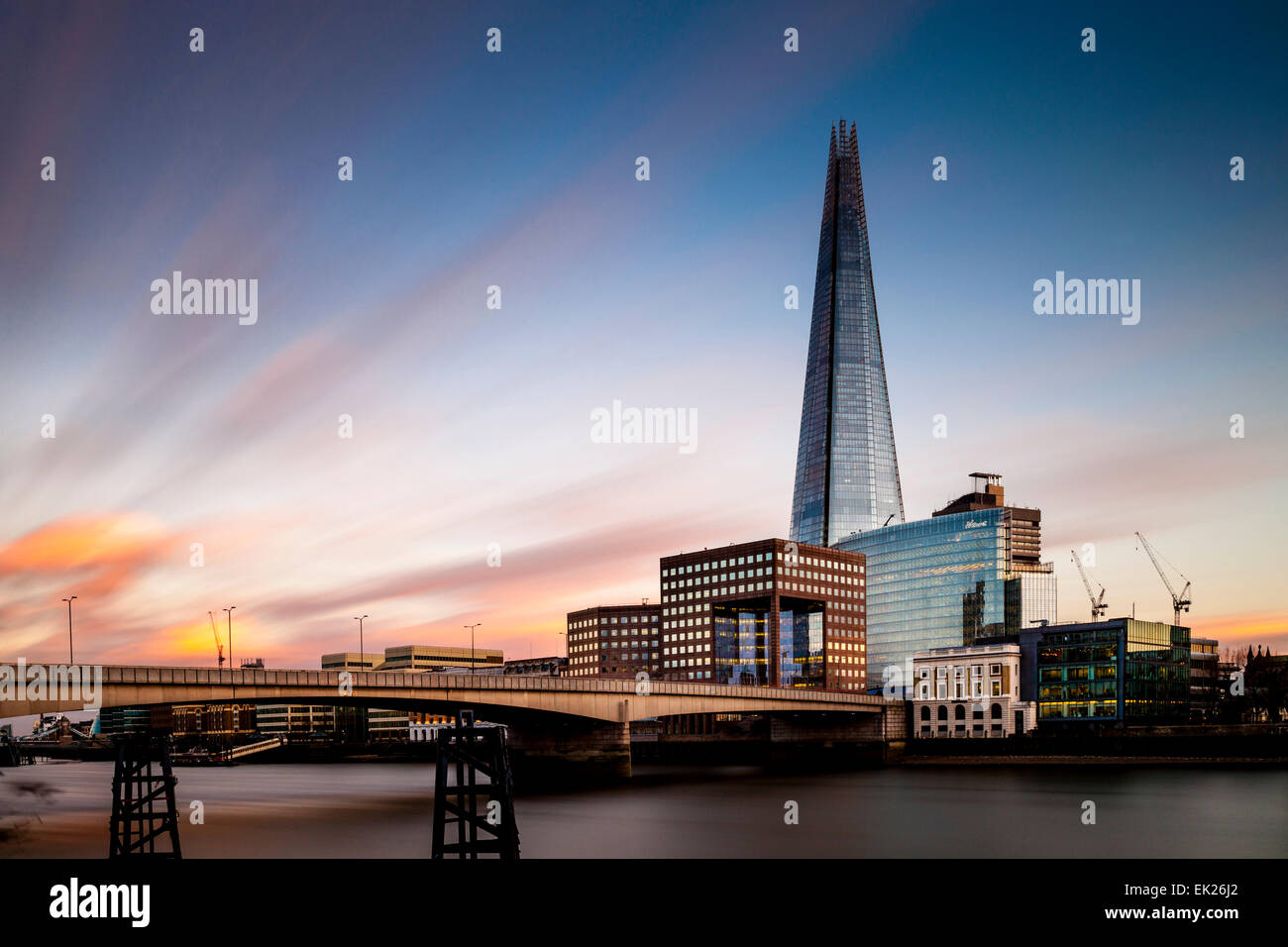 The Shard and London Bridge, London, England Stock Photo Alamy
