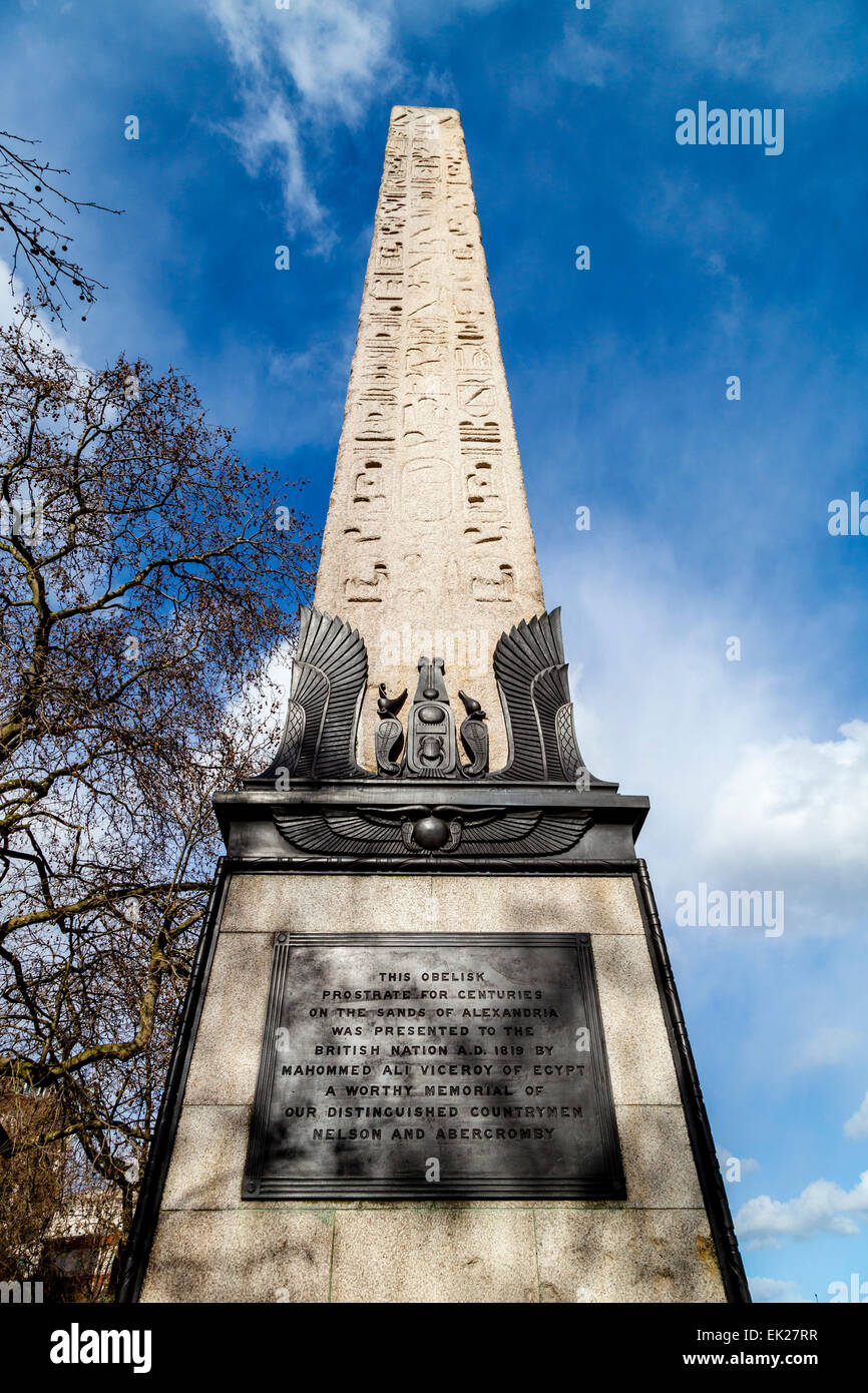 Cleopatra's Needle, Victoria Embankment, London, England Stock Photo 