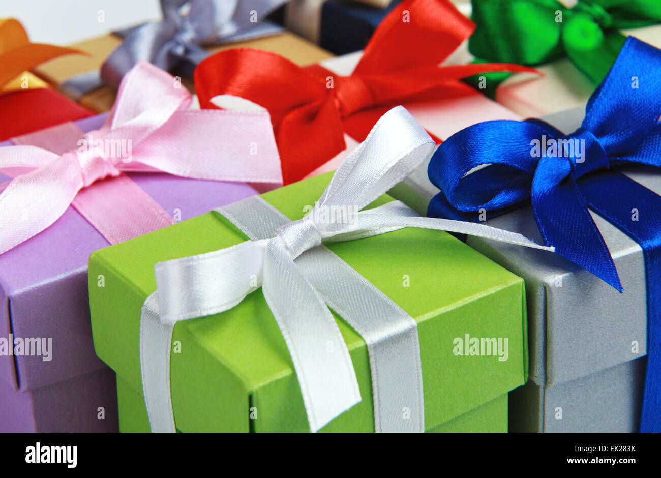 colorful gift boxes Stock Photo Alamy