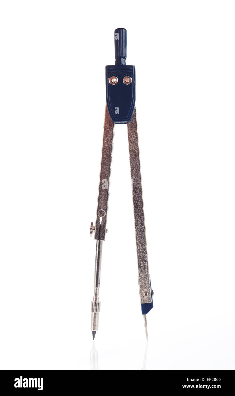 Pair of drawing compasses Stock Photo Alamy