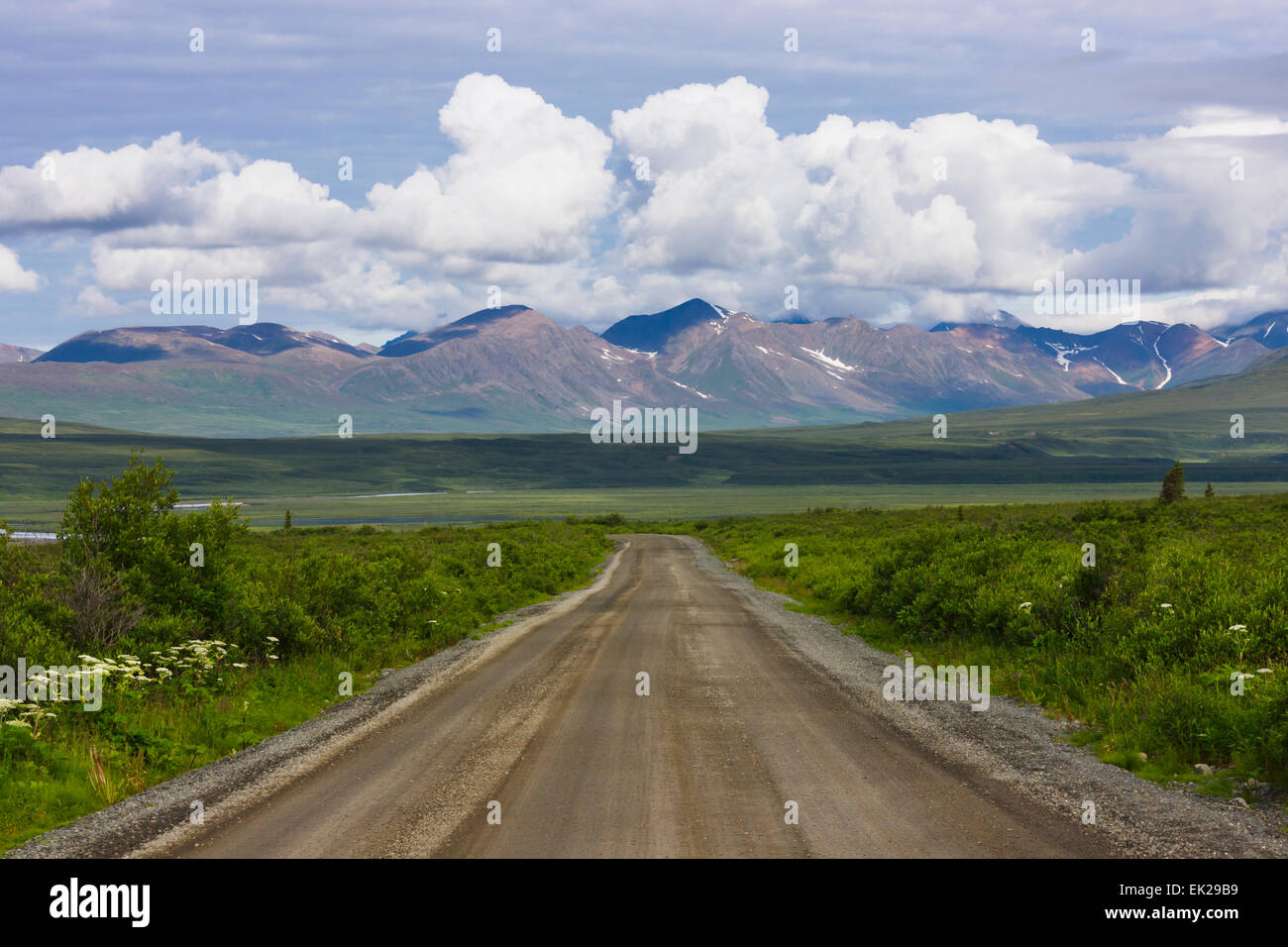 Alaska Range and Denali Highway, Alaska, USA Stock Photo - Alamy