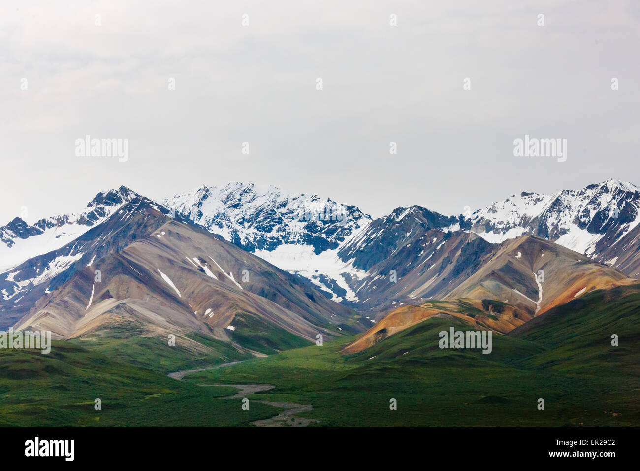 Alaska Range, Denali National Park, Alaska, USA Stock Photo