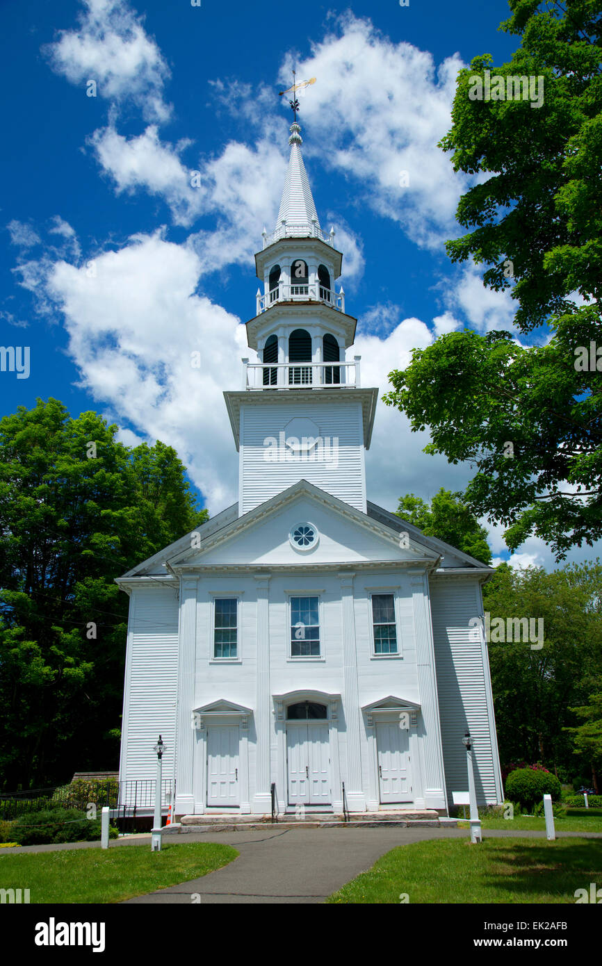 South Britain Congregational Church, Southbury, Connecticut Stock Photo