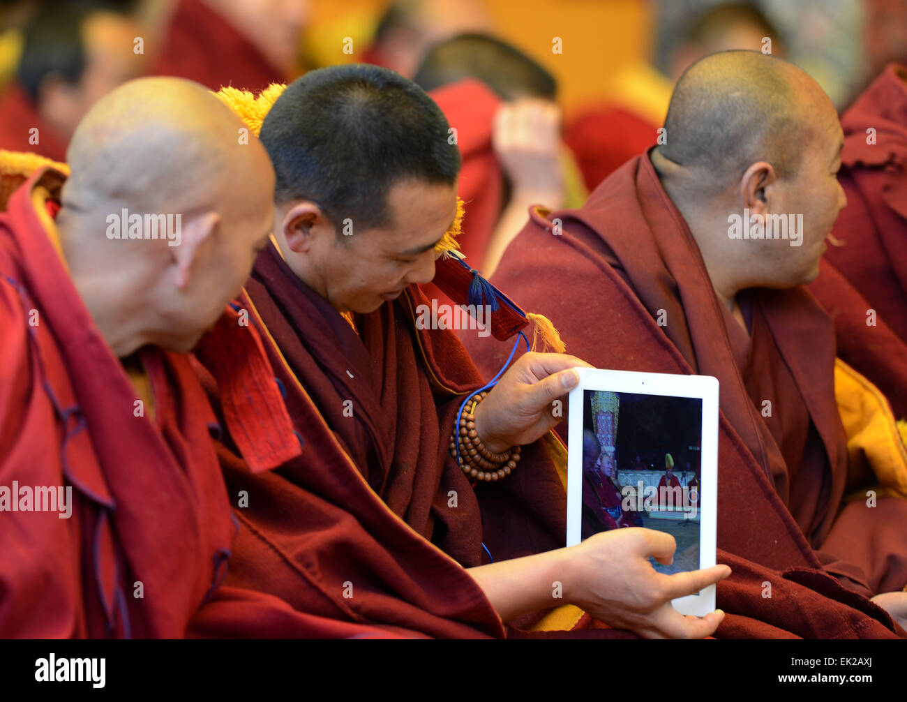 Monk tablet hi-res stock photography and images - Alamy