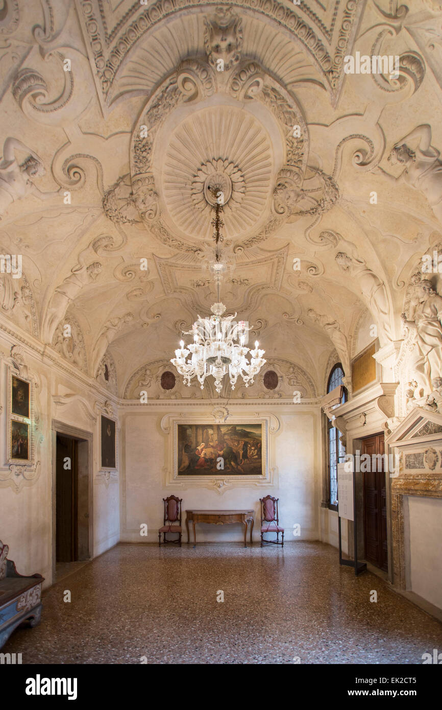 Doge's Palace Interior, Venice, Italy Stock Photo