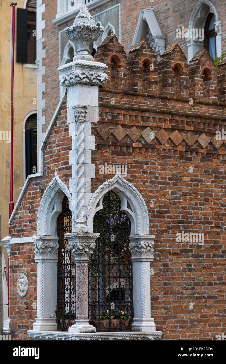 Arched Windows, Venice, Italy Stock Photo
