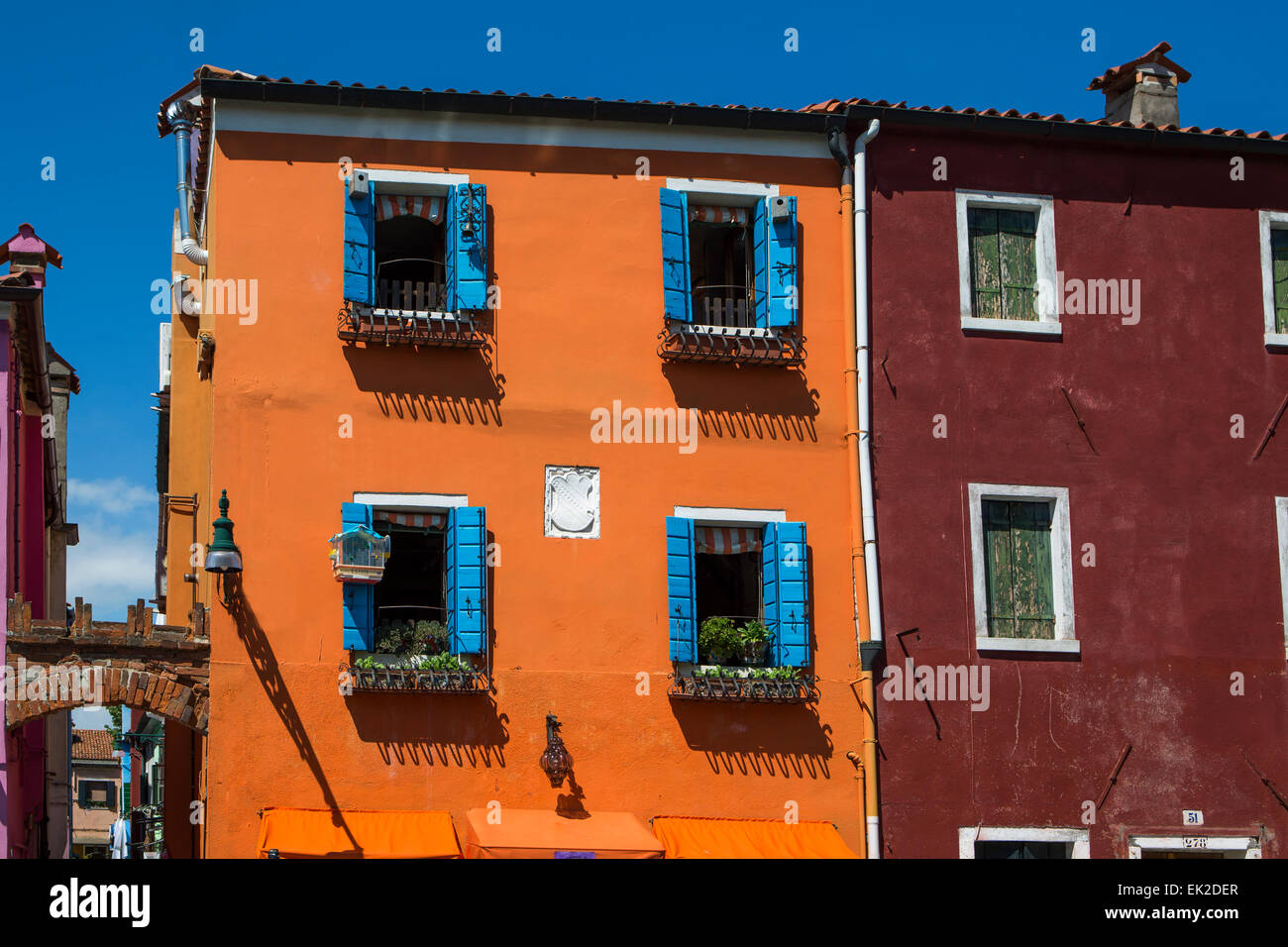 Burano, Venice Lagoon, Italy Stock Photo