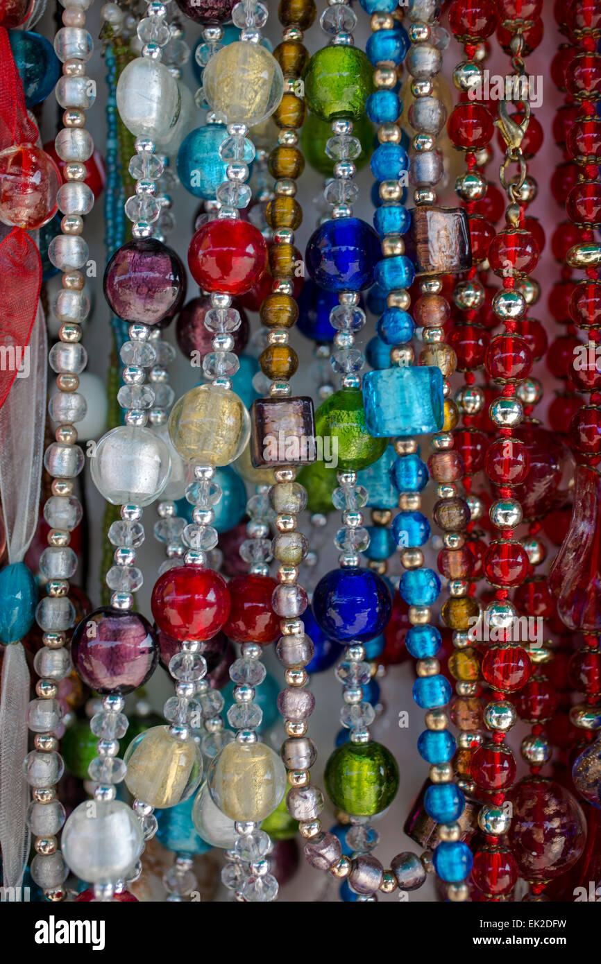 Collection Of Colorful Glass Beads Colored Venetian Murano Glass Millefiori  Stock Photo - Download Image Now - iStock