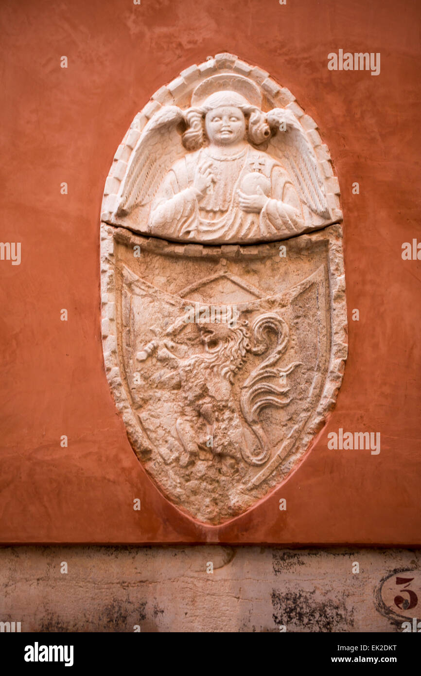 Stone Plaque in Wall, Venice, Italy Stock Photo Alamy