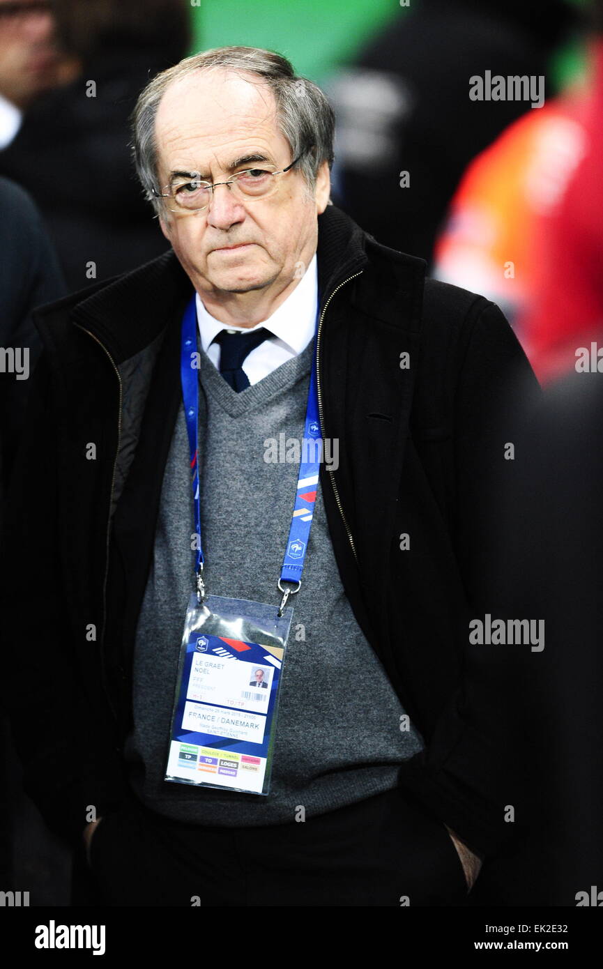 Noel Le Graet - 29.03.2015 - France/Danemark - Match amical -Saint  Etienne-.Photo : Jean Paul Thomas/Icon Sport Stock Photo - Alamy