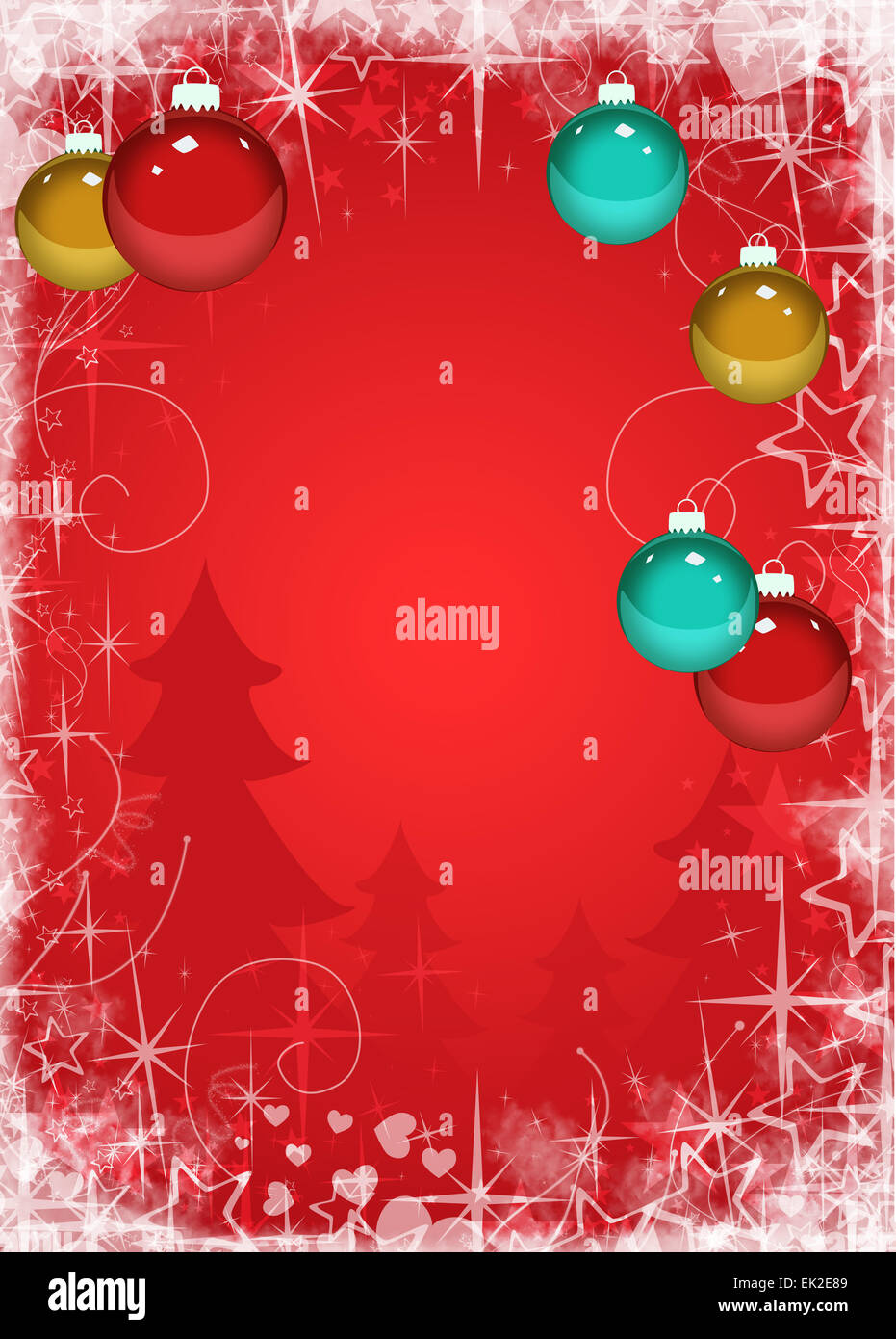 Merry Christmas decoration poster or flyer background with space Stock Photo Alamy