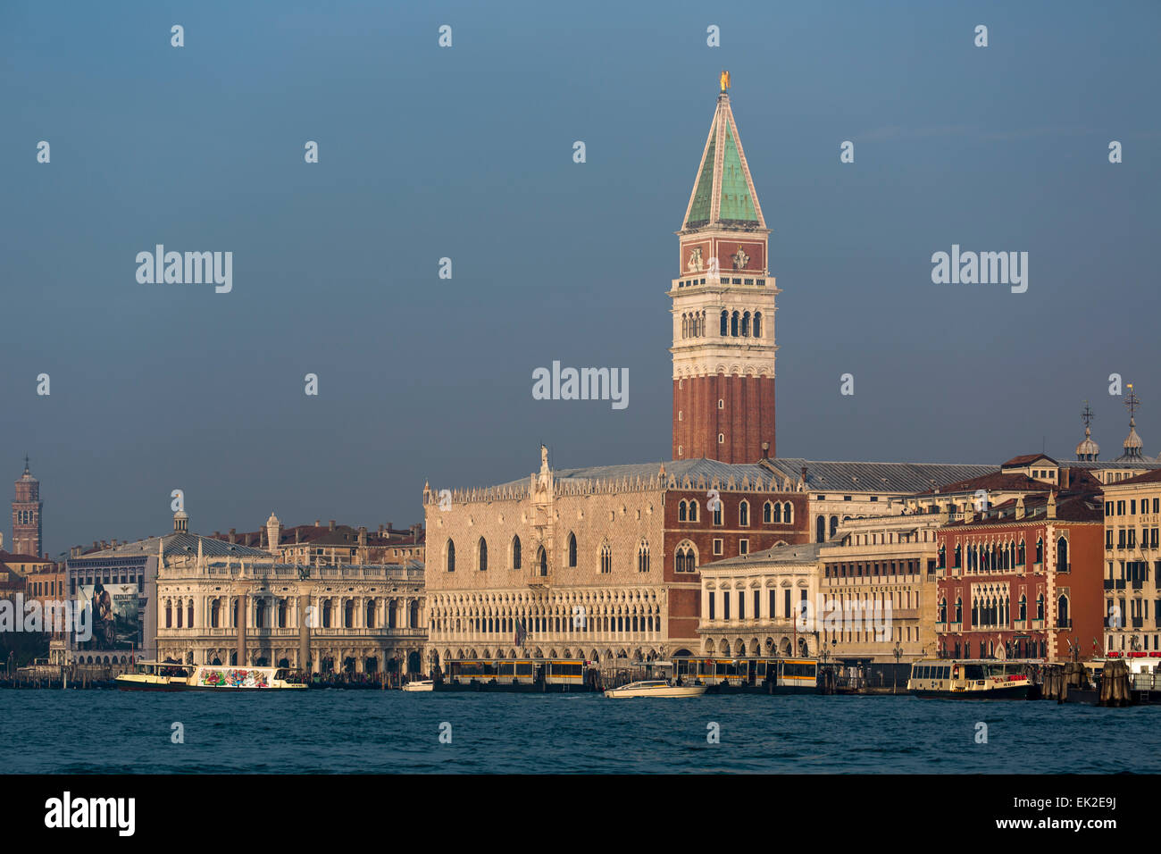 Doge's Palace and Campanile, Venice, Italy Stock Photo