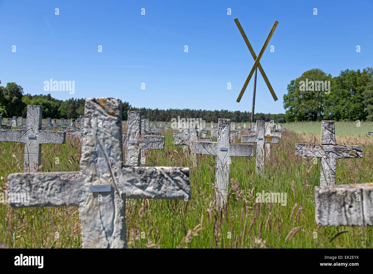 Symbolically cemetery of member of German parliament, Lower Saxony, Germany, Europe Stock Photo