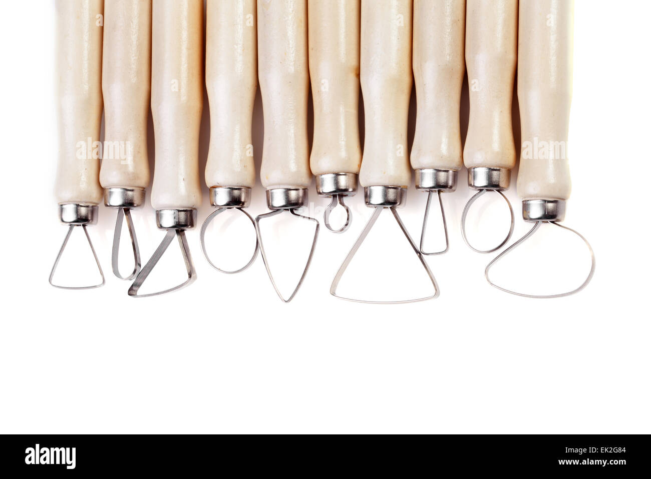 artists sculpting tools isolated on white background Stock Photo - Alamy