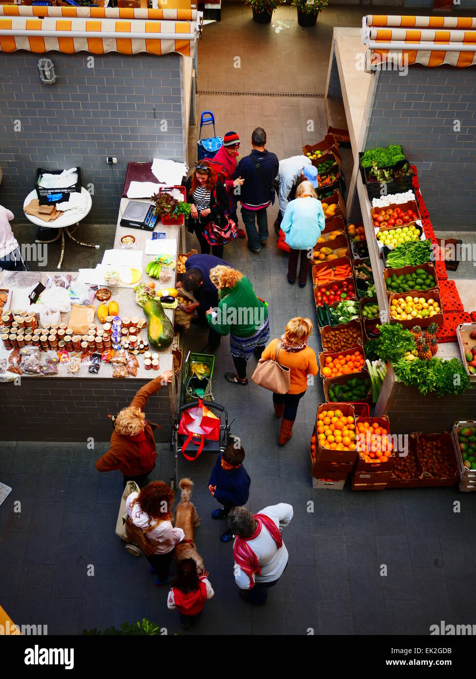 Market in San Sebastian de La Gomera Tenerife island Canary islands Spain Stock Photo