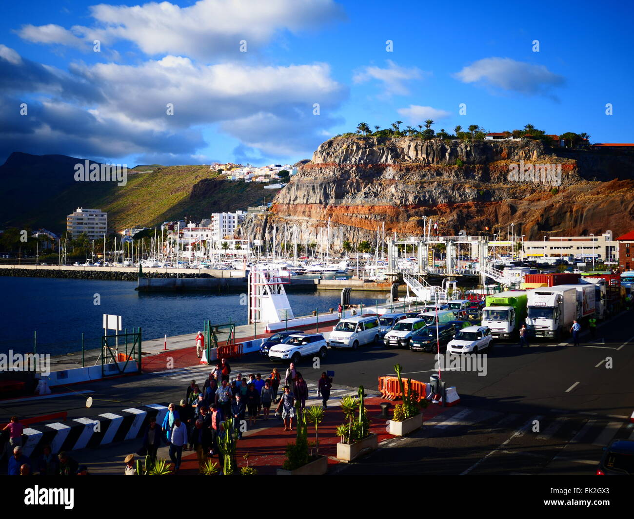 Ferry Dock Harbor San Sebastian de La Gomera Tenerife island Canary