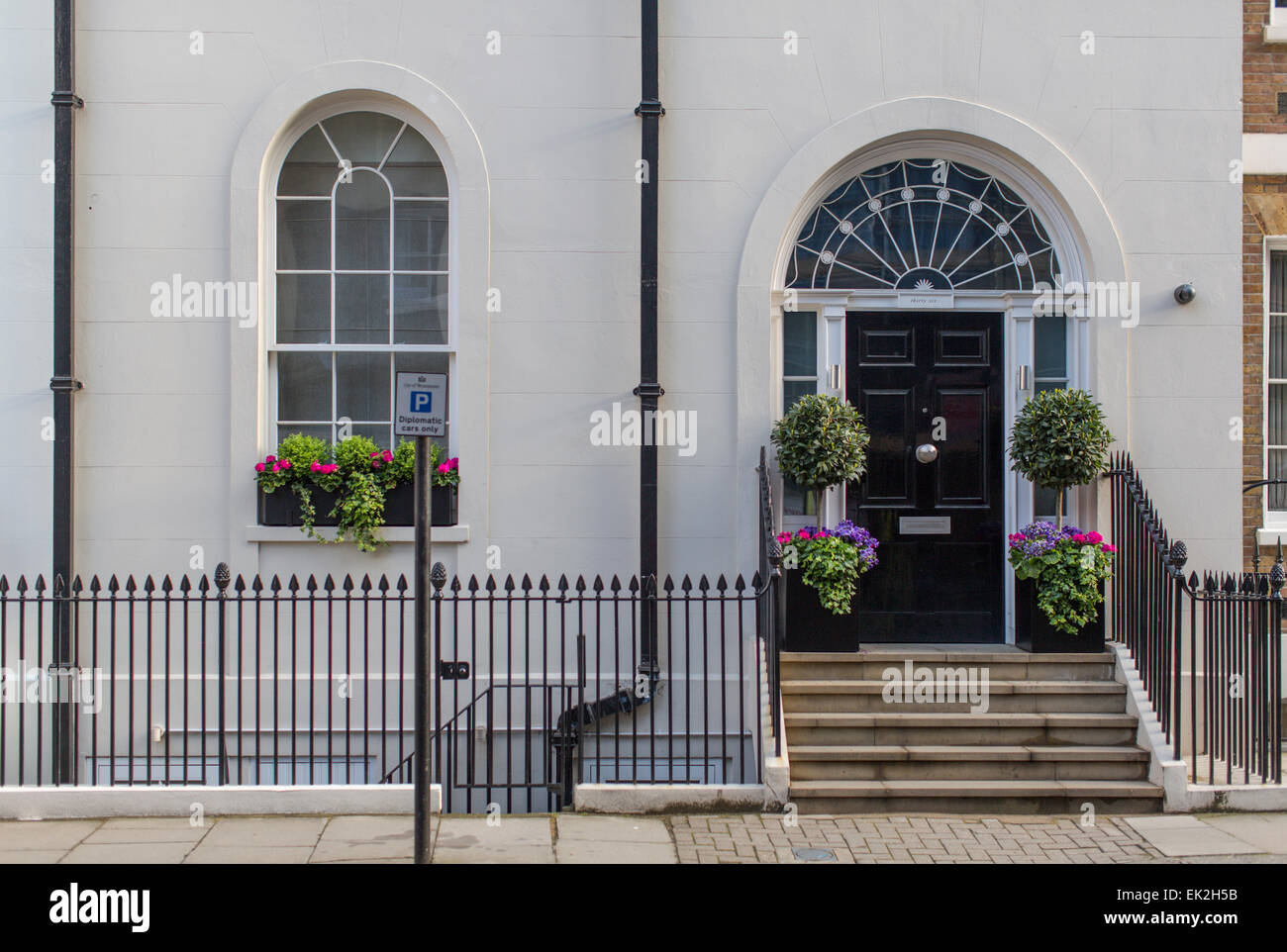 House Front, Old Queen Street, London Stock Photo