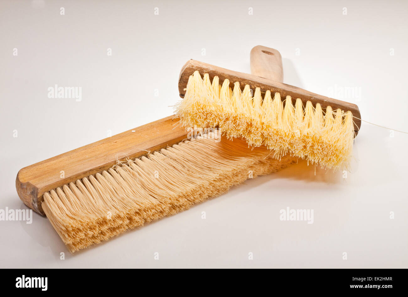 Wallpaper hanging brushes Stock Photo Alamy