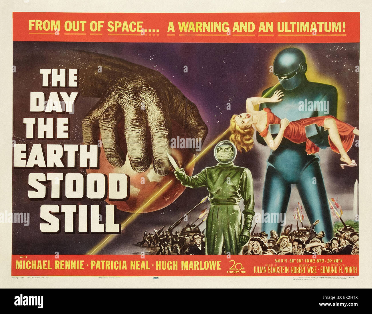 The Day the Earth Stood Still - Movie Poster Stock Photo - Alamy