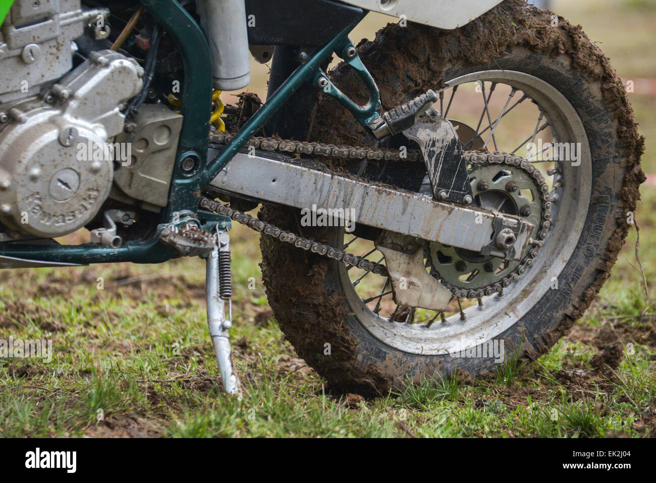 Enduring Track Enduro rider on track Stock Photo - Alamy