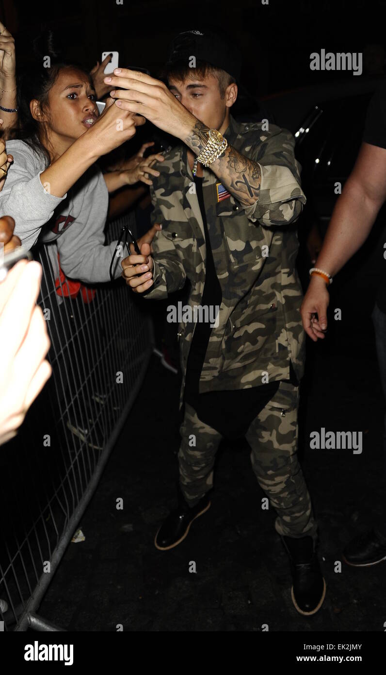 Justin Bieber arrives at the Four Seasons Hotel V in Paris Featuring Justin Bieber Where
