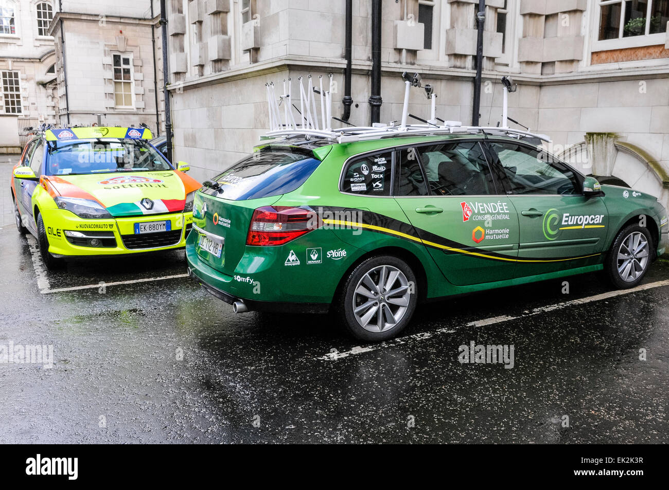 Belfast, Northern Irealand, 8 May 2014 Niri sottoli and Europcar team