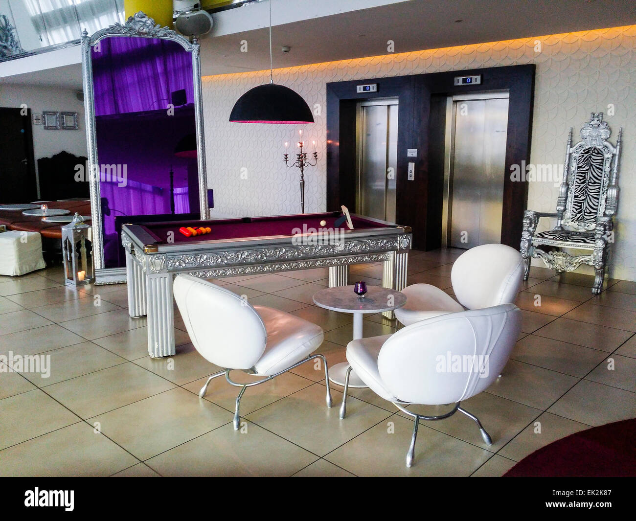 Ornate furniture in the Beacon Hotel, Dublin Stock Photo Alamy
