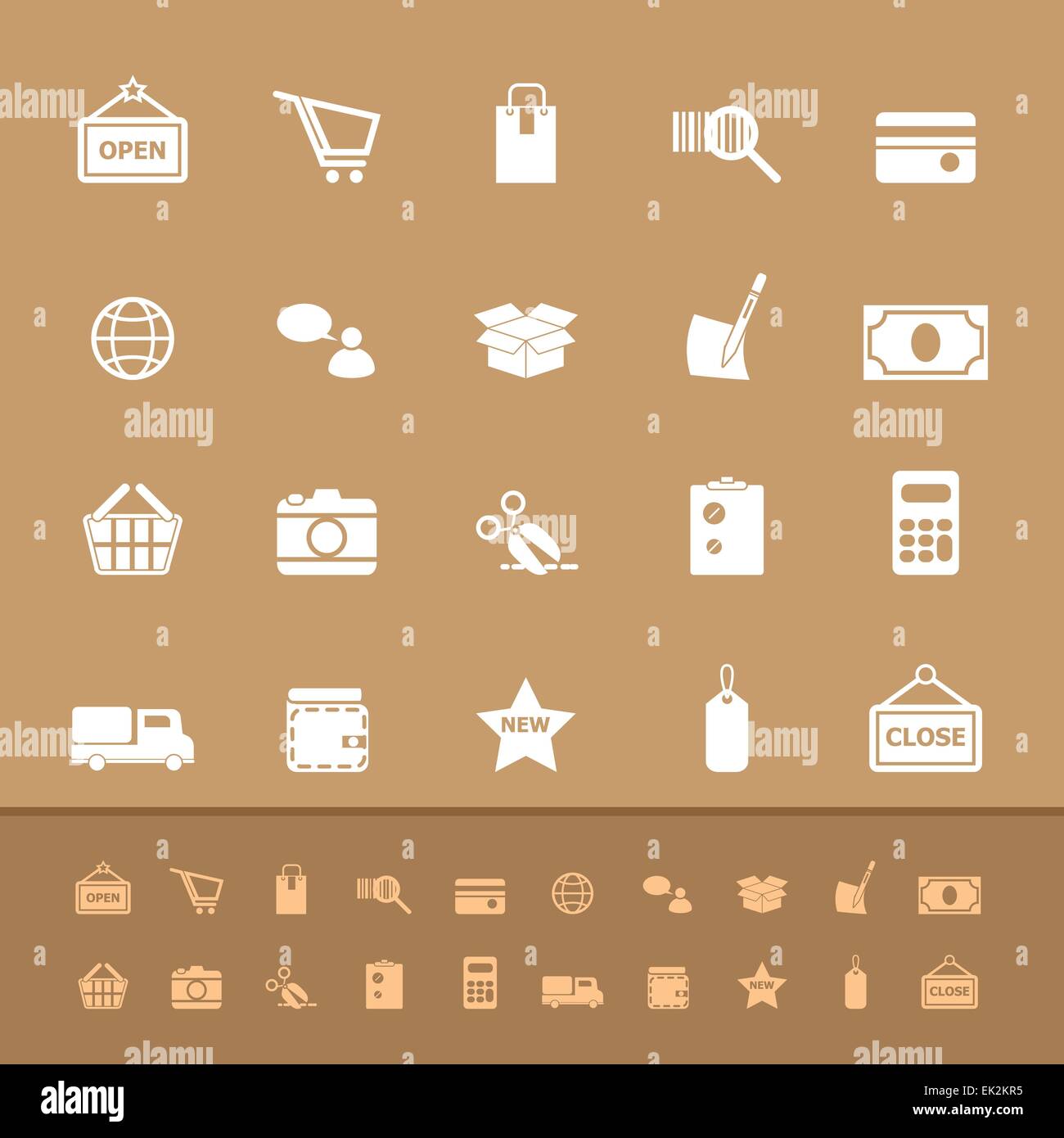 Set of shopping color icons, stock vector Stock Vector Image & Art - Alamy