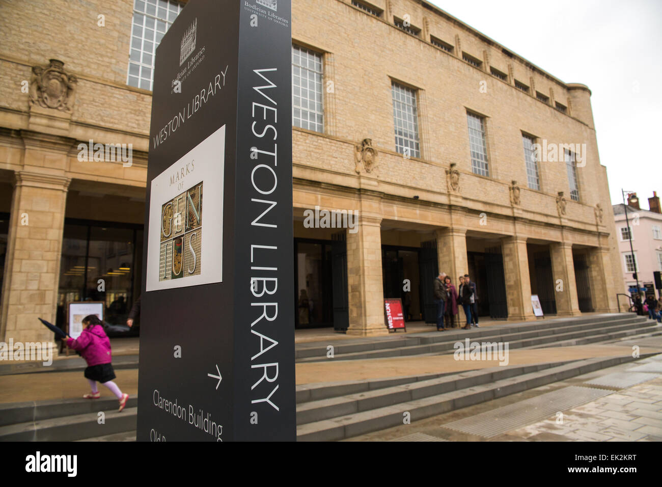 The new Weston Library, university of Oxford, Oxford, England Stock Photo