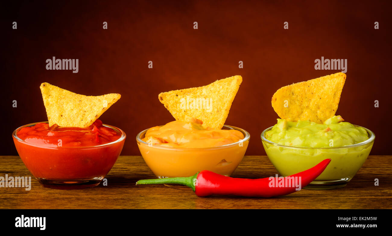 tortilla chips and nacho dip Stock Photo Alamy
