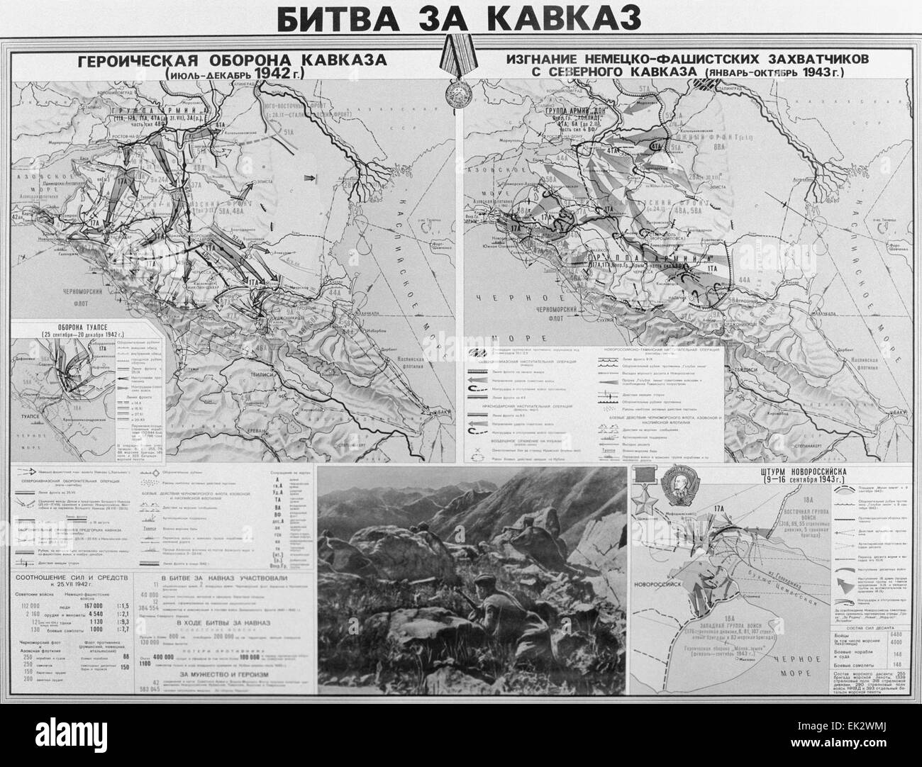 Map Of Battle Of Caucasus High Resolution Stock Photography and Images ...