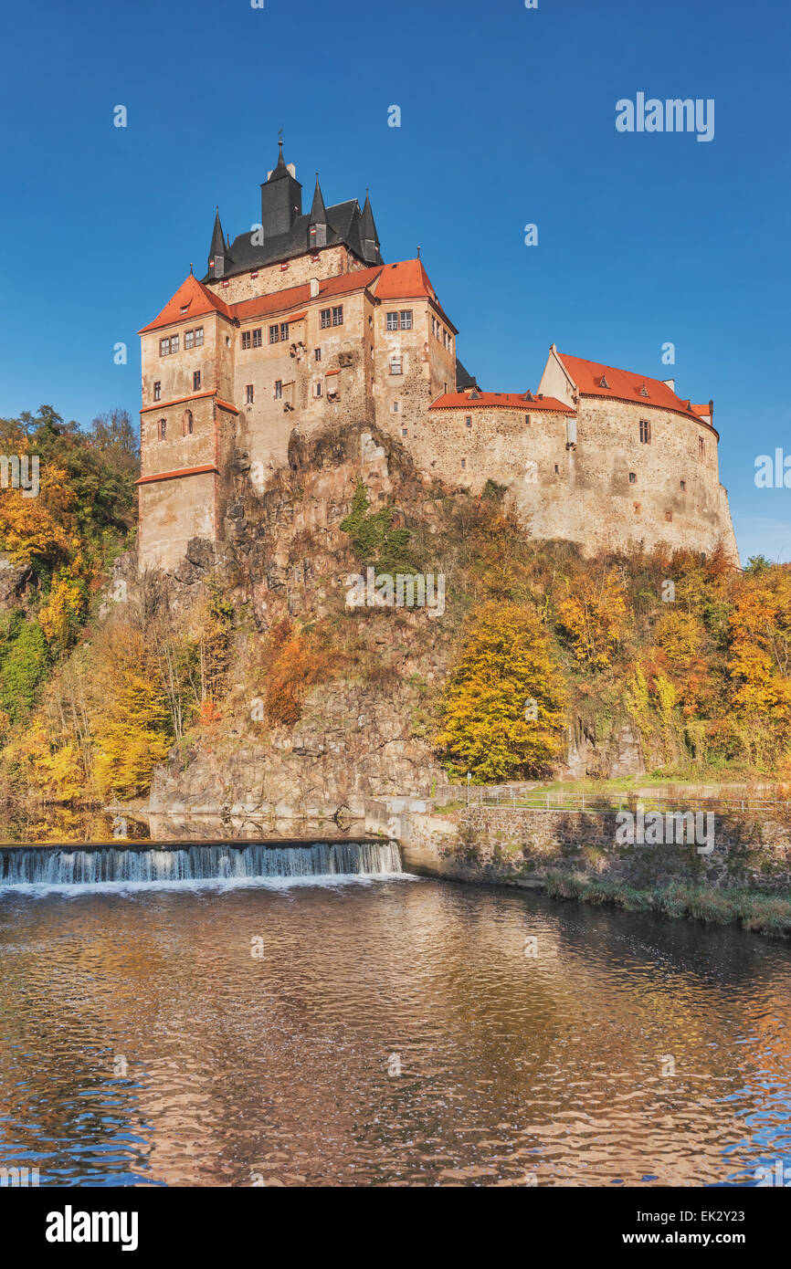 Kriebstein Castle is a mountain spur Castle and the most beautiful knight's castle in Saxony, Germany, Europe Stock Photo