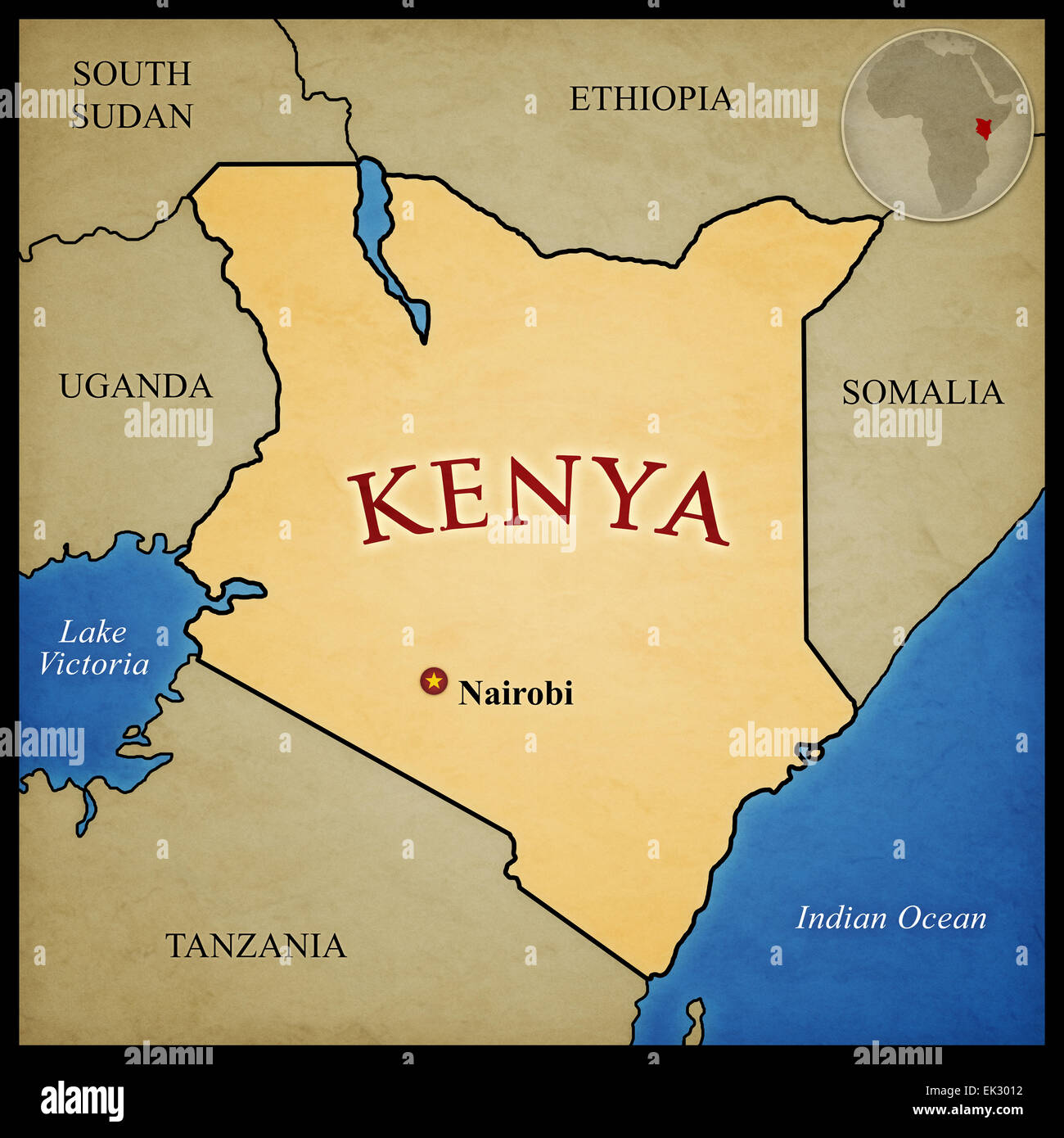 Capital Of Kenya Map