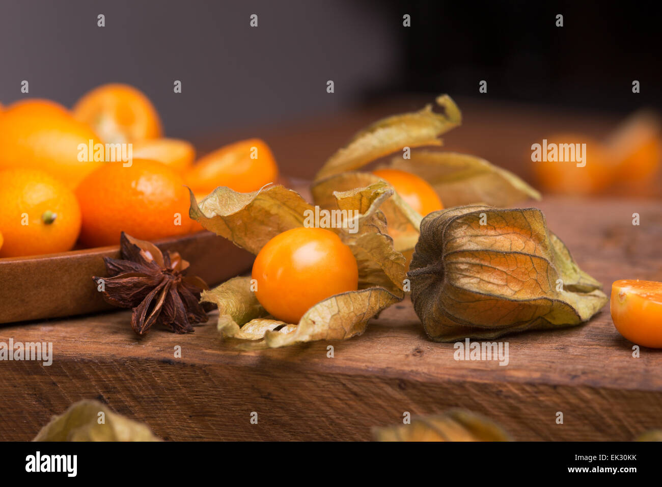physalis and kumquat Stock Photo Alamy