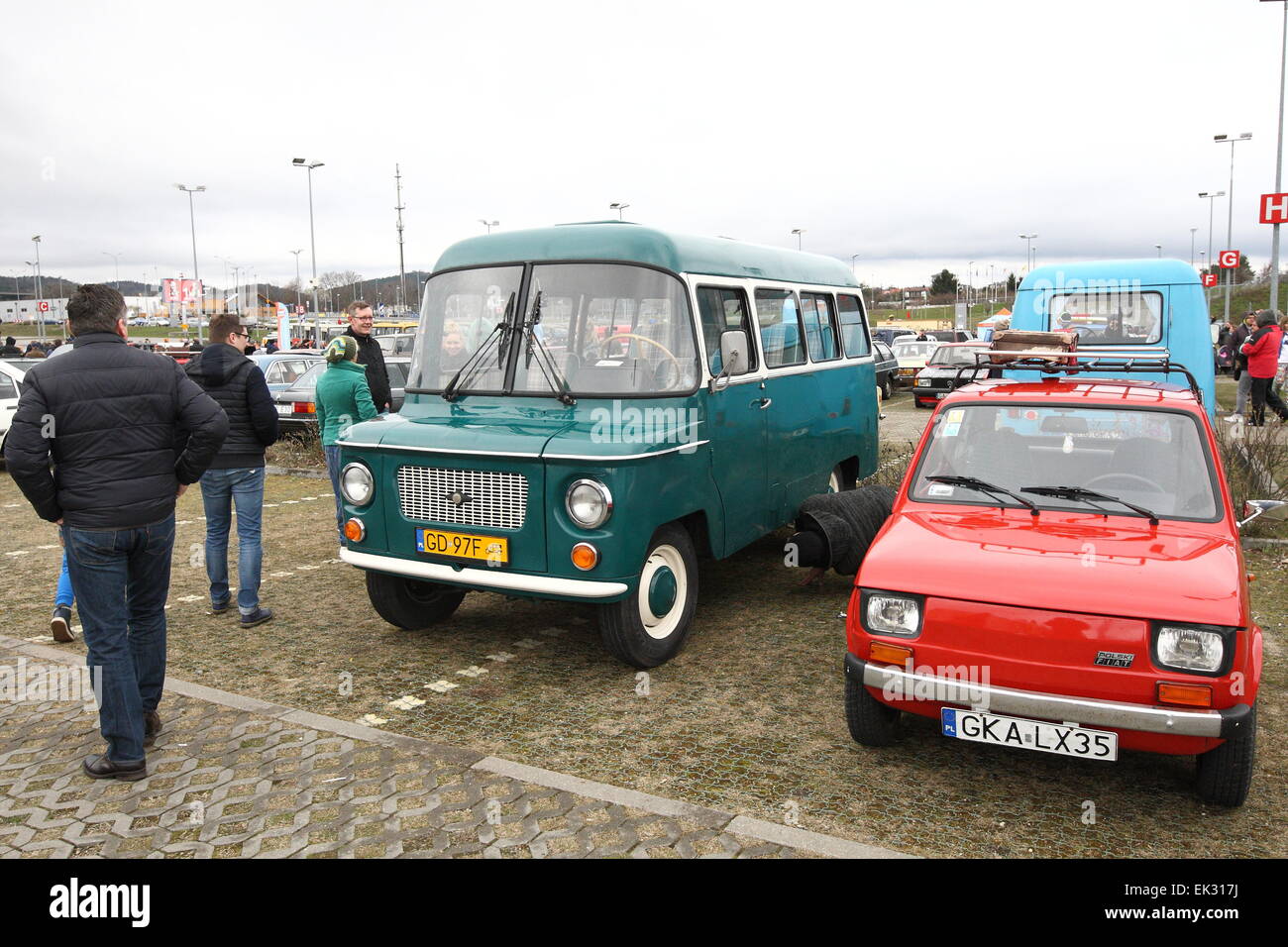 Gdansk, Poland. 6th April, 2015. Classic cars seazon opening in Gdansk