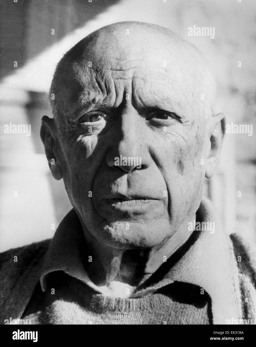 France Spanish Painter Pablo Picasso Reproduction Stock Photo