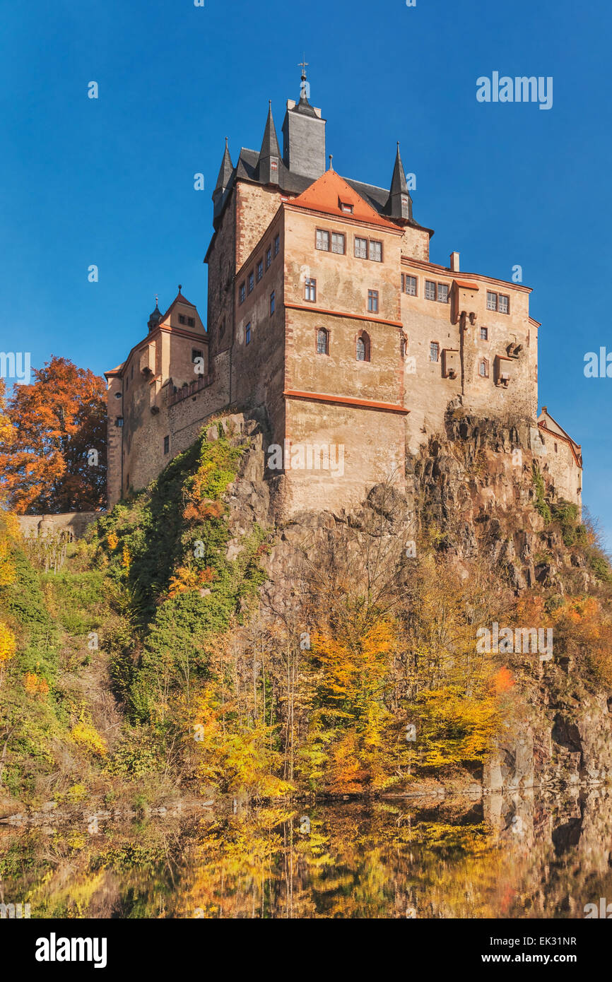 Kriebstein Castle is a mountain spur Castle and the most beautiful knight's castle in Saxony, Germany, Europe Stock Photo